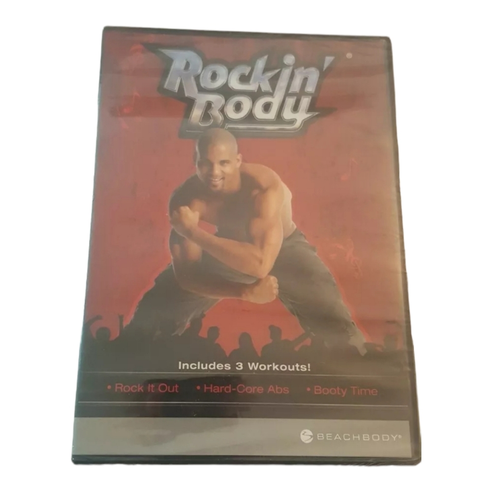 Rockin' Body (DVD) Beachbody Rock it Out, Hard-Core Abs, Booty Time - New Sealed